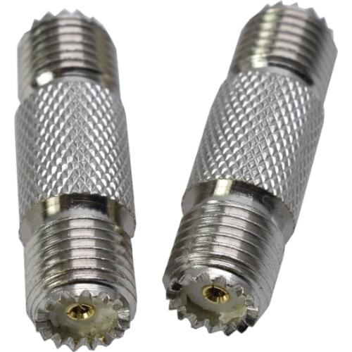 2PCS New Mini UHF Female Jack to Mini UHF Female Jack RF Adapter Connector Wholesale