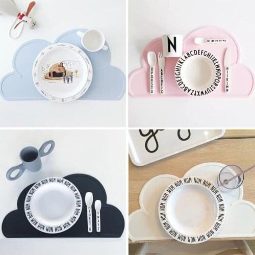 BABY KIDS Mat Kitchen kids plate Accessories Moln Silicone Placemat Heat Resistant Mat, silicone coaster dining table placemats