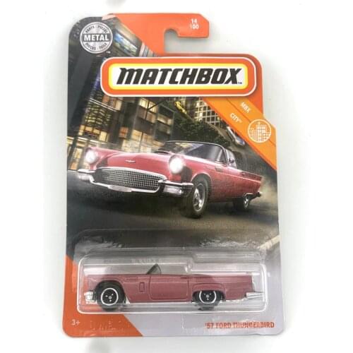 2020 Matchbox Cars 1:64 Car 57 Ford Thunderbird Metal Diecast Alloy Model Car Toy Vehicles