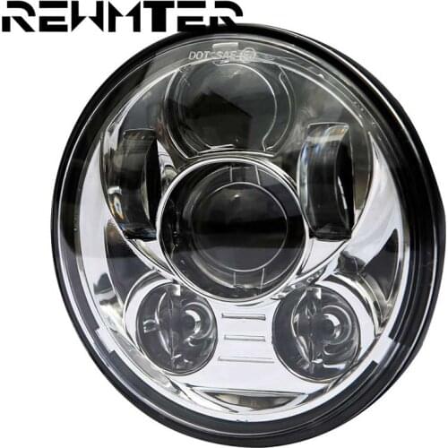 Motorcycle Headlight 5 3/4 " LED Headlamp 5.75 " For Harley Softail Dyna Street 500 XG750 FXDB FXDF 2016 Sportster 1200 Iron 883