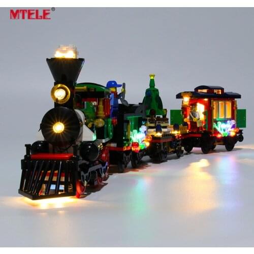 MTELE Brand LED Light Up Kit For Creator 10254 Winter Holiday Train Compatile With 36001 (NOT Include The Model)