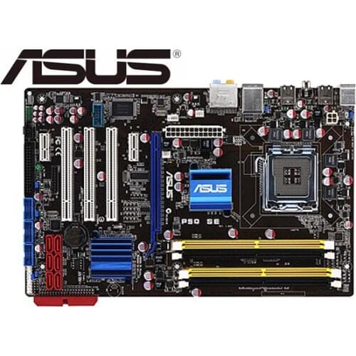 Desktop Motherboard Asus P5Q SE P45 Socket LGA 775 For Core 2 Duo Quad DDR2 16G UEFI ATX BIOS Original Used Mainboard PC