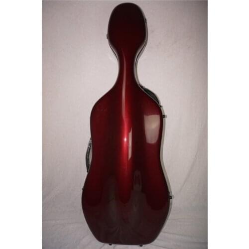 Red 4/4 New Hard Cello case fiberGlass strong black #31 carbon fibre black pink blue white