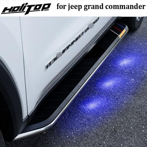 New arrival running board side step side bar for jeep grand commander 2018 2019 2020,OE model,quality guarantee factory