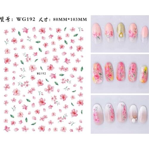New Cartoon Animal Nail Art Stickers Chrysanthemum Stars Nail Art Fashion Stickers Watermark Manicure Design Fashion Stickers