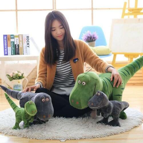 A New Dinosaur Plush Toy Cartoon Tyrannosaurus Rex Cute Plush Doll Children Boy Birthday Christmas Gift