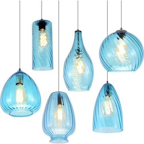 Nordic Glass Pendant Lights Moder Minimalist LED Bar Dining room Pendant Lamps Home Decoration Lighting E27 AC110-220V Luminaria