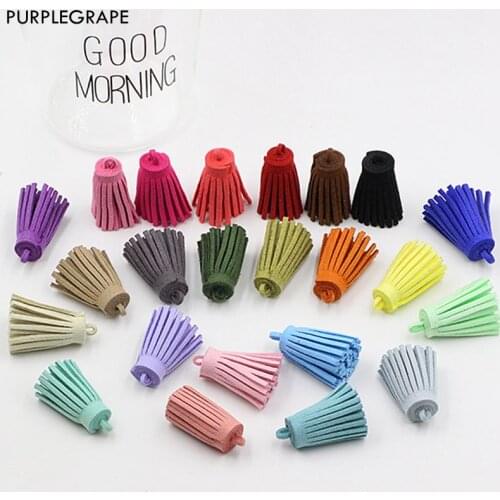 PURPLEGRAPE Korean velvet tassel pendant 30MM long DIY jewelry accessories earrings pendant homemade sweater chain necklace