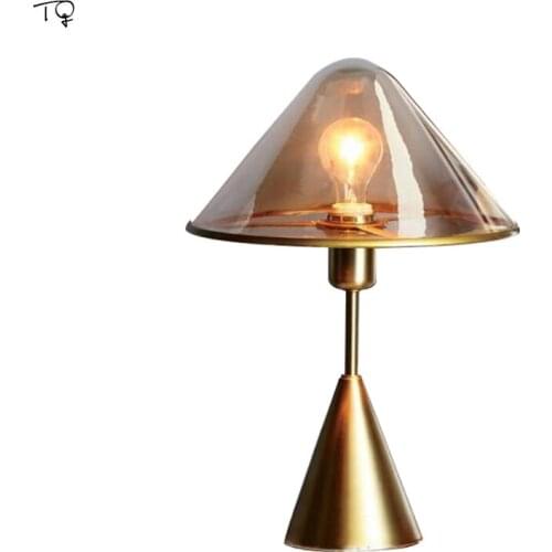 Nordic Modern Art Simple Luxury Decorative Table Lamp Metal Glass Led Desk Lamp Hotel Bedroom Bedside Decor Salon Living Room