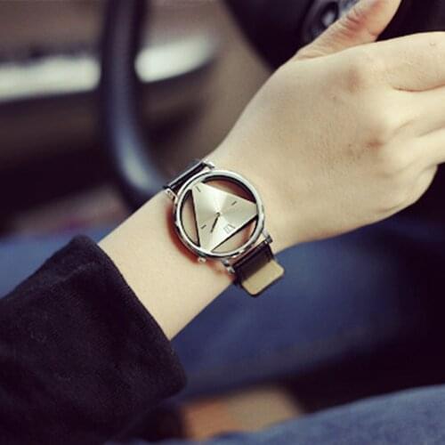 High Quality Women Ladies Watch Unique Hollowed-out Triangular Dial Fashion Watch Top Dropshipping M3