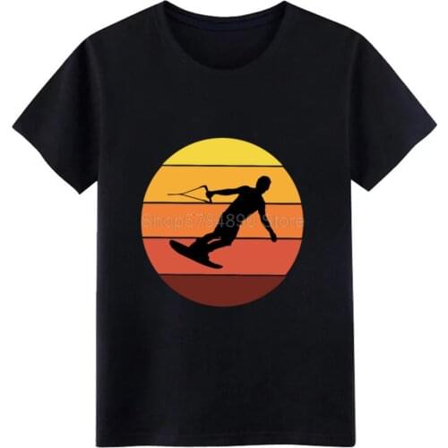 Wakesurfing wakeboarding wake surfing gift t shirt men Custom tee shirt Crew Neck Original Fitness Authentic Spring shirt