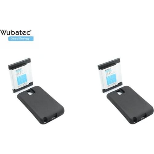 Wubatec 2x Note 3 NFC Extended Battery 10000mAh for Samsung Galaxy Note3 NFC N9000 N9002 N9005 N9006 N900S N900L N900K N900V