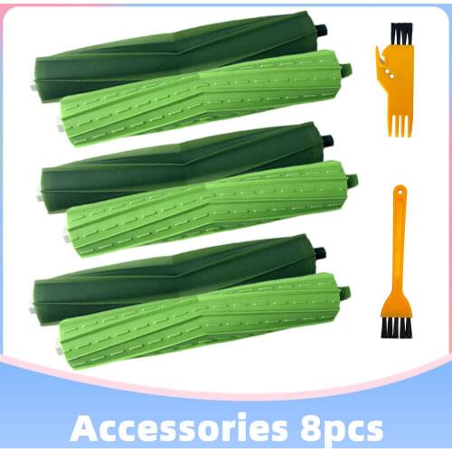 For iRobot Roomba i3 i7 E5 E6 Series Robotic Vacuum Cleaner Replacement Spare Parts High Quality Main Rubber Rolling Brush