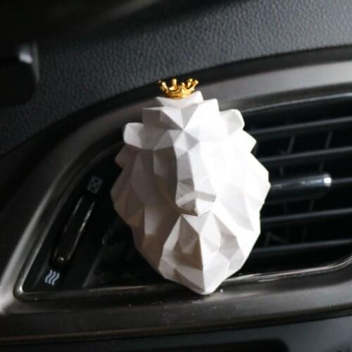 1 PCS Creative Lion Head Shape Car Air Freshener Cool Auto Fragrance Perfume Smell Car Diffuser Vent Clip Scent Refill For Car