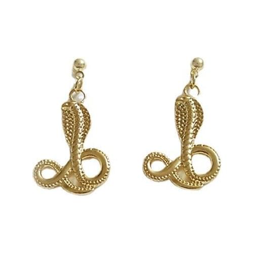 10 pair/lot wholesale fashion jewelry accessories gold metal snake earrings for women