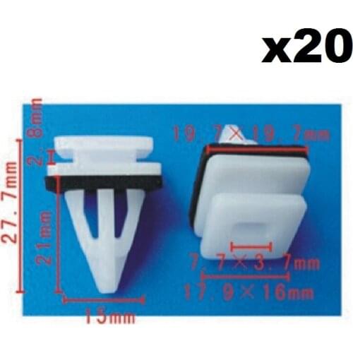 20x For Honda Nylon Retainer Clip B127