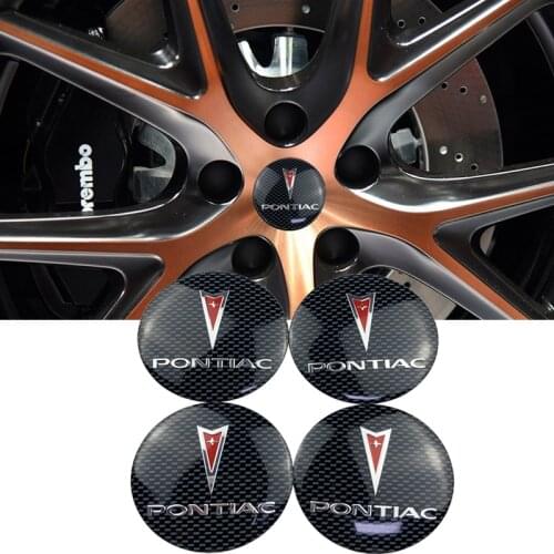 4pcs for Pontiac Grand Prix Grand Am Bonneville Vibe Sunfire Solstice GTO Aztek Fiero G3 G6 Auto Wheels Center Hub Cap Stickers