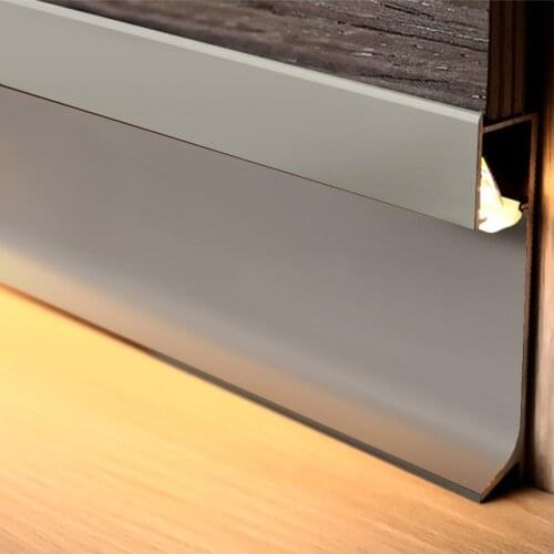 0.5M 1M Aluminum Led Profile Wall Mounting for Led Profile Strip Light Floor Angular Linear Lamp Use Built-In Up To 12Mm Width