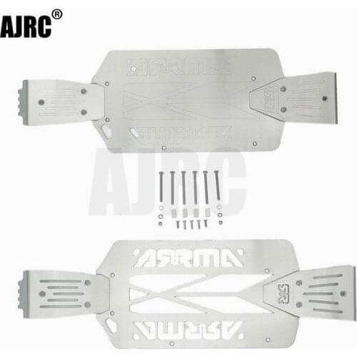 ARRMA 1/10 BIG ROCK AR102711 stainless steel chassis armor, chassis collision protection
