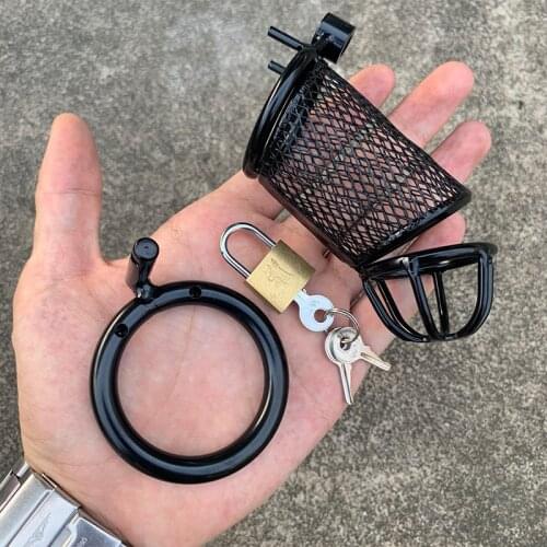 Black Male Metal Chastity Device Cock Cage Brass Lock Locking Number Tags Chastity Belt Sex Shop 18 Toys 40mm 45mm 50mm Rings