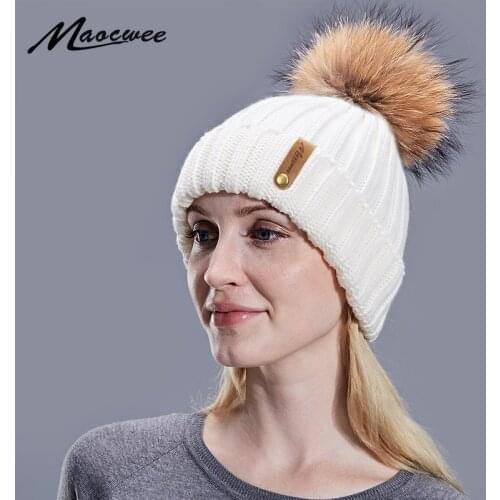 Children Women Hat PomPon Ball Striped hats Unisex Knitted Skullies Beanies Cap Brand Spring Autumn And Winter Warm Solid Color