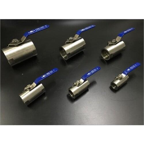 DN32 1 1/4" inch Internal Screw Thread BSP Female Thread Stainless Steel Bore Ball Valve Switch Oil Tap Running Water