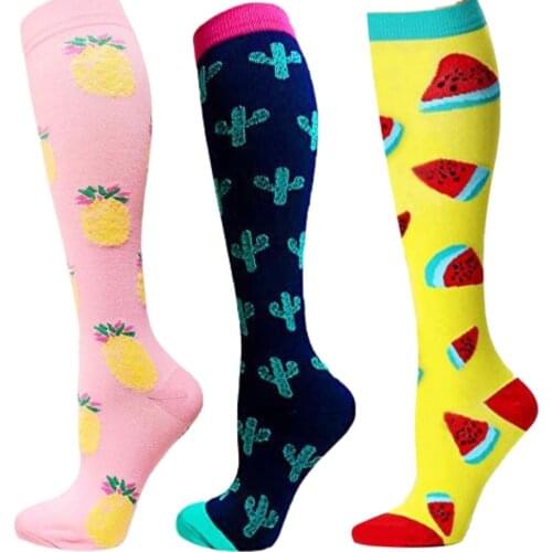 Men Women Varicose Vein Stocking Long Socks Compression Stockings Golf Socks Knee High Leg Support Stretch Pressure Circulation