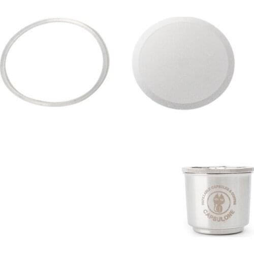 Capsulone CAPSULONE 10PCS O-Silicone and filter Replacement Ring fit for illy coffee Machine maker Refillable Reusable capsule