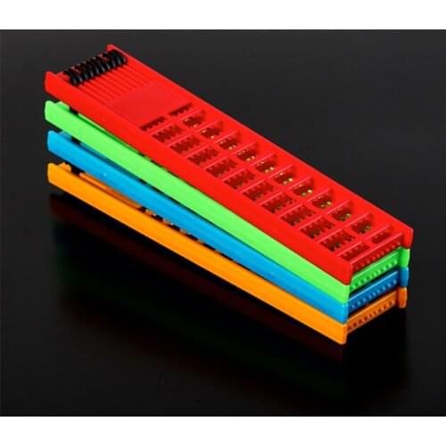 1PC 6x27cm Fishing Rig Board Plastic Double Side Spring Hooks Storage Catch Holder Random Fishing tool accessories