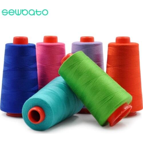 SEWBATO 3000 Yards Length Sewing Thread 40S/2 Threads Polyester Thread Multicolor Spool Sewing Accessories