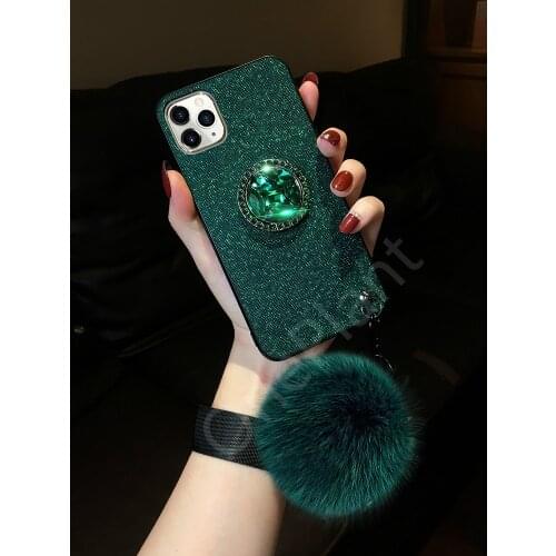 Luxury Diamond 3D Ring Bracket Jewelled Glitter Phone case For iPhone 11 Pro 6 SE 7 8 plus Silicone Cover For iPhone X XR XS MAX