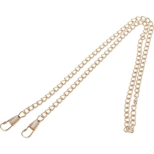 THINKTHENDO Long 120cm/60cm/40cm Metal Purse Chain Strap Handle Handle Replacement For Handbag Shoulder Bag 4 Color