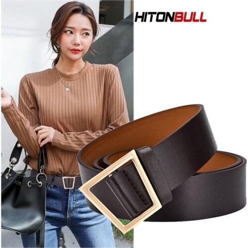 Fashion Trend Simple Ladies Belt Women Jeans Skirt Belts High Quality Luxury Dress Leather Waistband Womens Brand Girdle