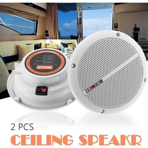 A Pair 7 Inch 2-Way Outdoor Waterproof Ceiling Speakers 70W Household Bathroom Car Boat Yacht Home Full Frequency Audio Speakers