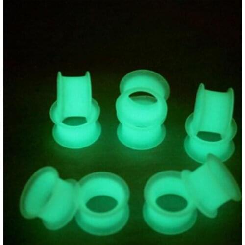 New Wholesales Ear plugs and tunnels glow in the dark drum ear expansion body piercing ear defender