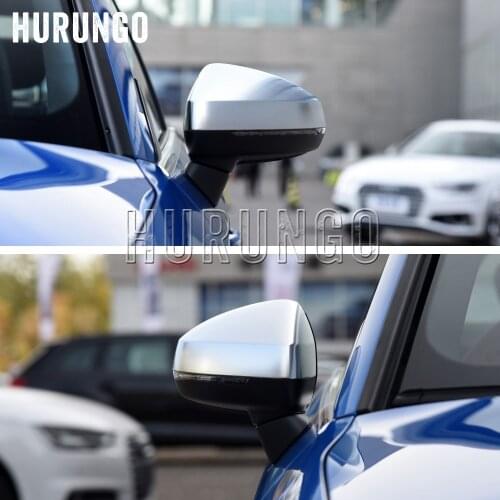 1 Pair of Matte Chrome Rearview Mirror Cover Cap Car Mirror Cover For Audi A3 8V S3 RS3 2013 2014 2016 2017 2018 Replacement