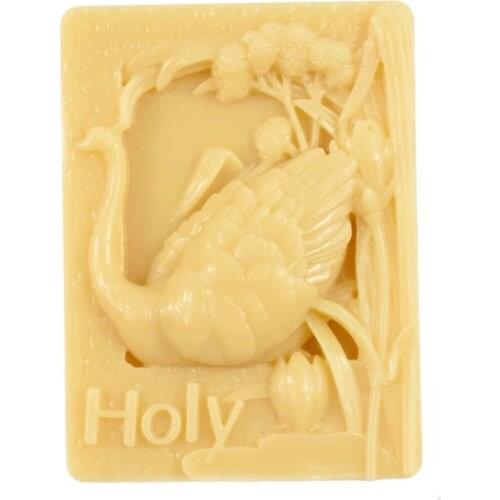 1pcs Holy Peacock(S533)Silicone Handmade Soap Mold Crafts DIY Mould