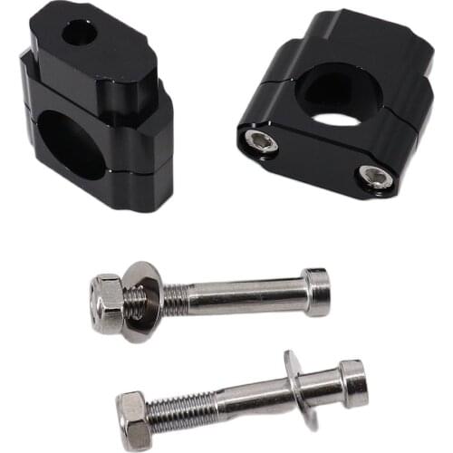 2 Pieces CNC 22mm 28mm Off road Motorcycle Bar Clamps Handlebar risers Adapter for 7/8" 1-1/8 Pit Dirt motorbike