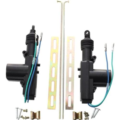 2 Pcs Car Universal Servomotor Central Servomotor 12V 2-Pole