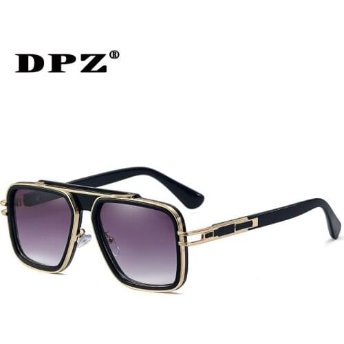 2021 DPZ Fashion Gradient Sunglasses women Men Vintage Brand Design uv400 Sun Glasses Oculos De Sol