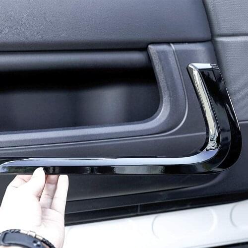 For Land Rover Range Rover Sport RR Sport 2014-2017 ABS Interior Door Panel Decoration Strip Trim 4pcs