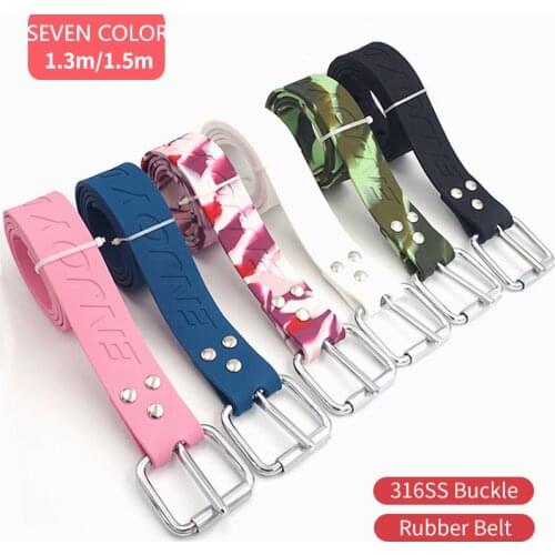 85CM~1.5M Cutable Silicone Gel Rubber Weight Belt With Stainless Steel Buckle Freediving Diving BCD Accessories Scuba Equipment