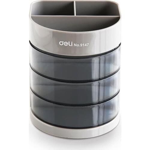 9147 Multi-Function Pen Container Office Business Plastic Creative Storage Pen Holder Office Supplies Classroom Stationery