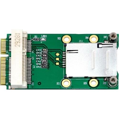 Mini PCI-E Adapter with SIM Card Slot for 3G/4G WWAN HSPA MODEM LTE Mini Card GPS Card for desktop laptop computers
