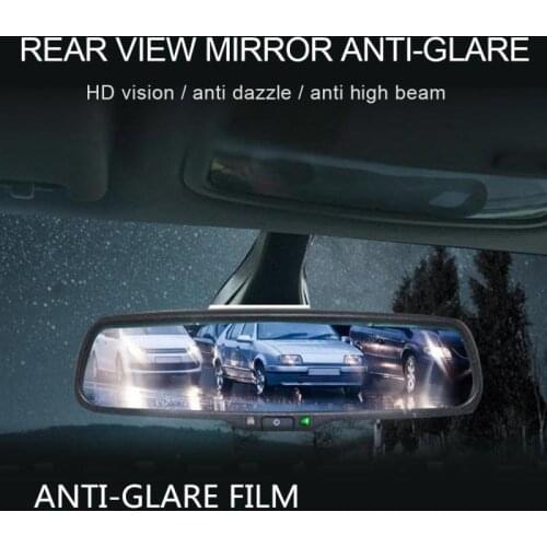 Car Interior Rearview Mirror Anti Glare Film Rear View Anti Scratch Sticker Anti-fog Film Scratchproof Mirror Membrane