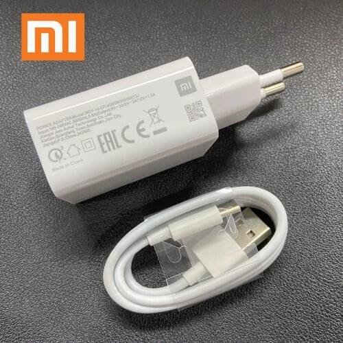 Xiaomi 18W mi Fast Charger EU QC 4.0 turbo adapter 100cm type c cable for mi 9 10 pro 9t CC9 redmi note 7 8 pro K20 pro K40