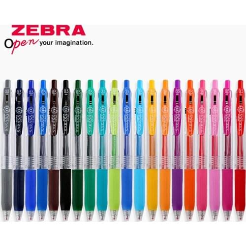 8 Pcs/Lot Zebra JJ15 Sarasa Push Clip Gel Ink Pen 0.5 mm Gel Pens Multicolor selection Office & School Supplies