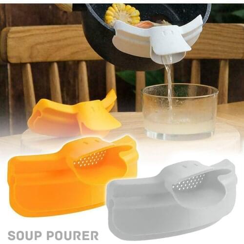 Leakproof Kitchenware Pot Round Mouth Edge Deflector Duckbill Liquid Deflector Soup Pourer Kitchen Tools Accessories