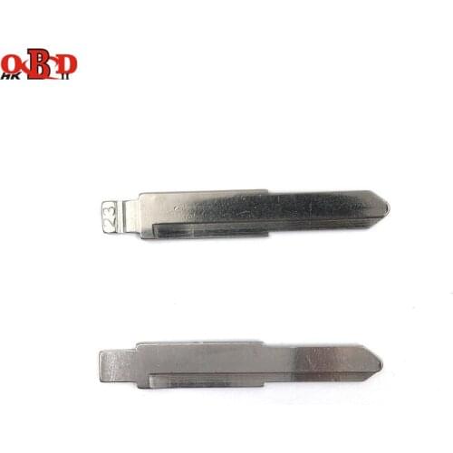HKOBDII 10 pcs/lot Metal Blank Uncut Flip KD Remote Key Blade Type 23# for Old Mitsubishi for Suzuki Alto for Dongnan