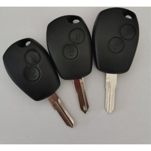 DAKATU With Logo Remote Key Shell For Renault Duster Clio DACIA 3 Twingo Logan Sandero Modus For Nissan 2 Buttons Car Key Shell